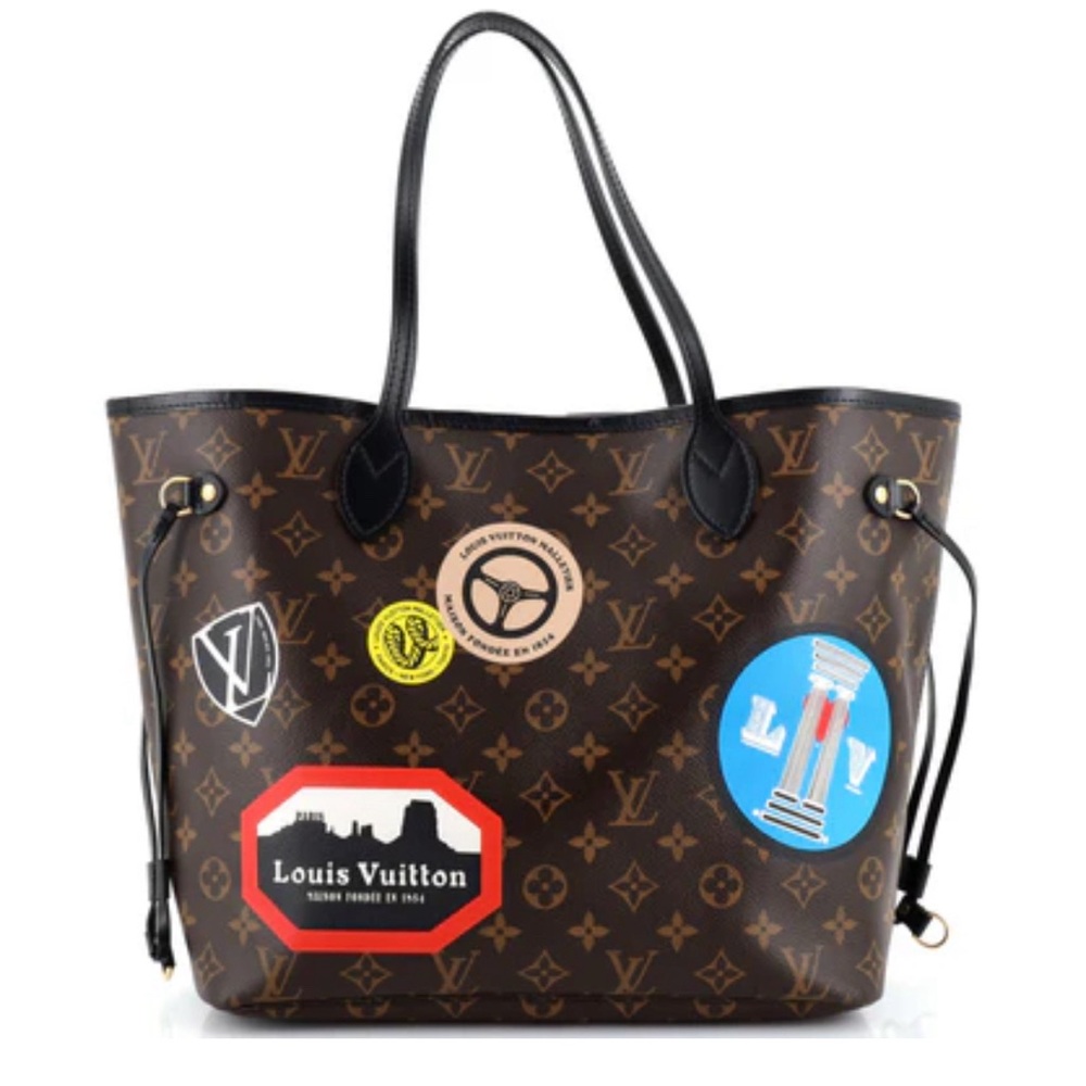 Neverfull Tote Limited Edition World Tour Monogram Canvas MM - in Used Condition